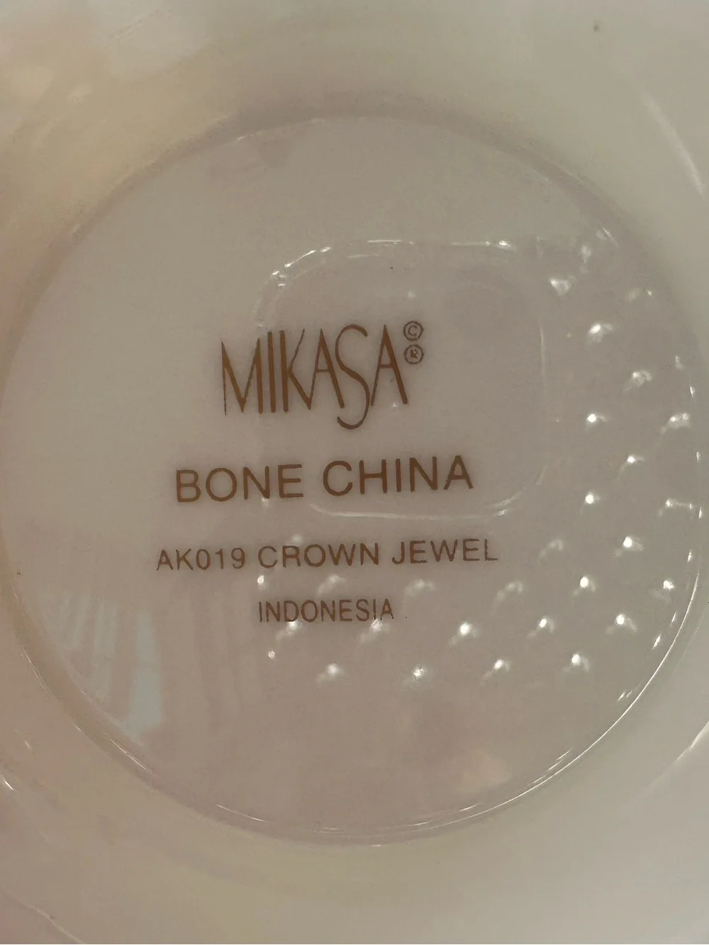Mikasa Crown Jewel Gold Rim Sugar and Creamer Set